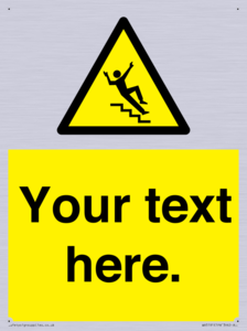 Custom Slippery Stairs Sign